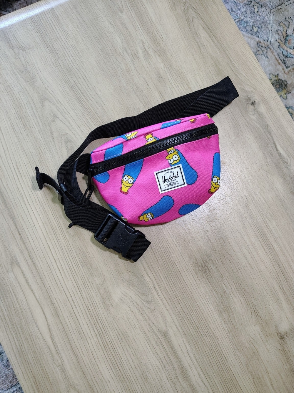 Herschel x The Simpsons Marge Pink Fanny Pack Belt Bag - Picture 2 of 5